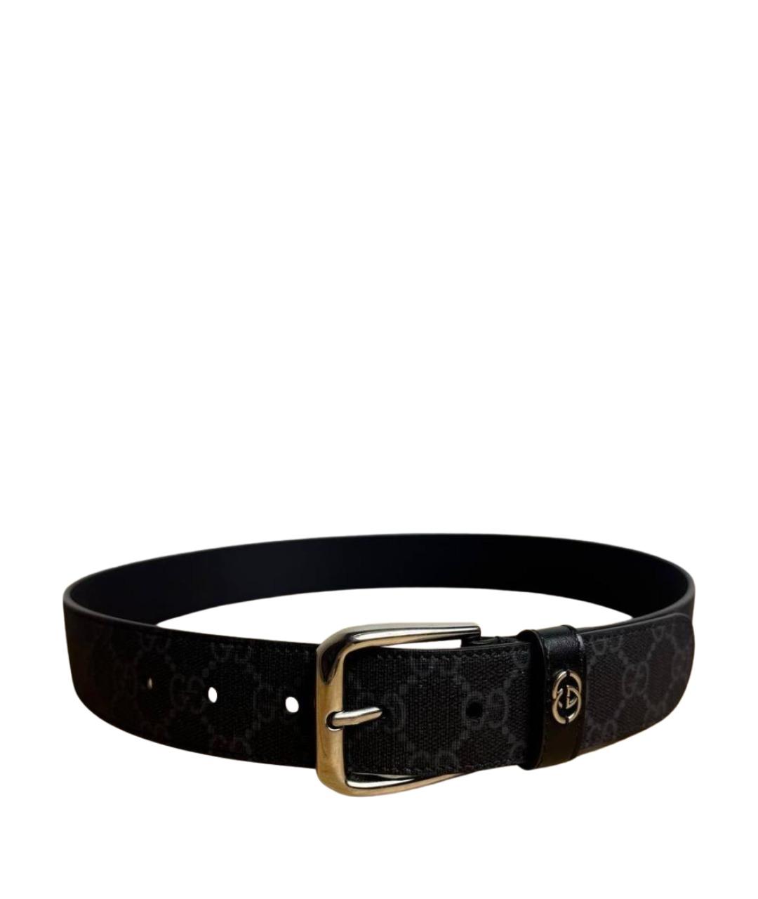 GUCCI Черный ремень, фото 1