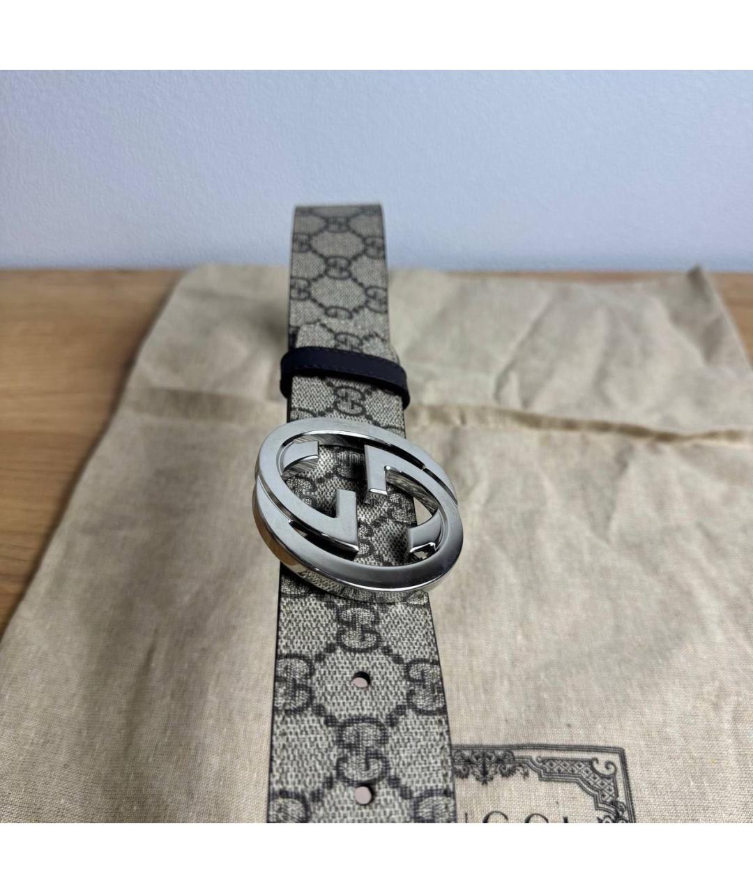 GUCCI Бежевый ремень, фото 2