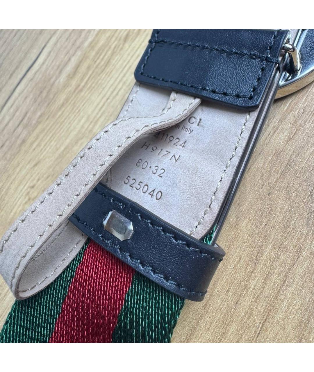 GUCCI Черный ремень, фото 4