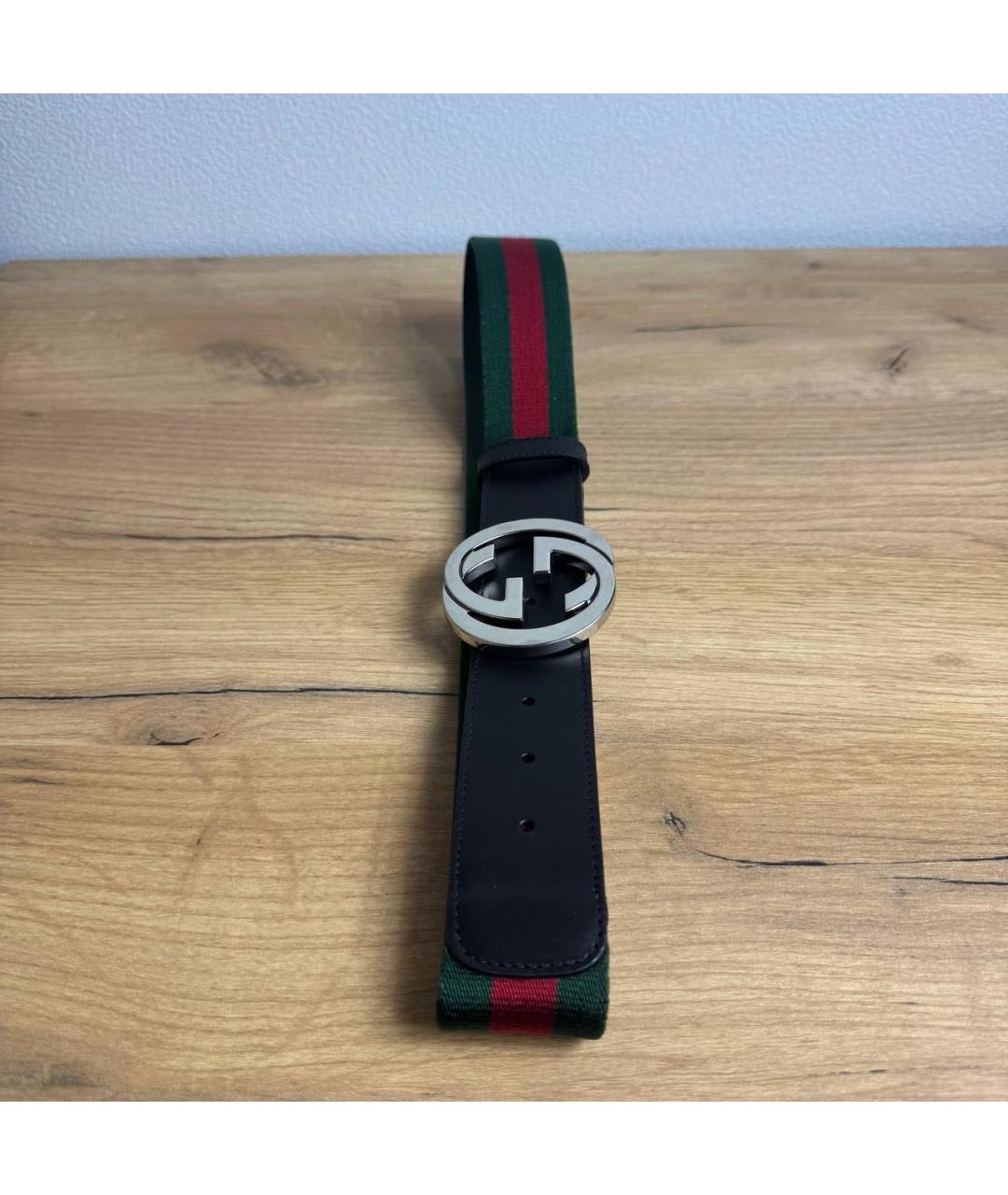 GUCCI Черный ремень, фото 2