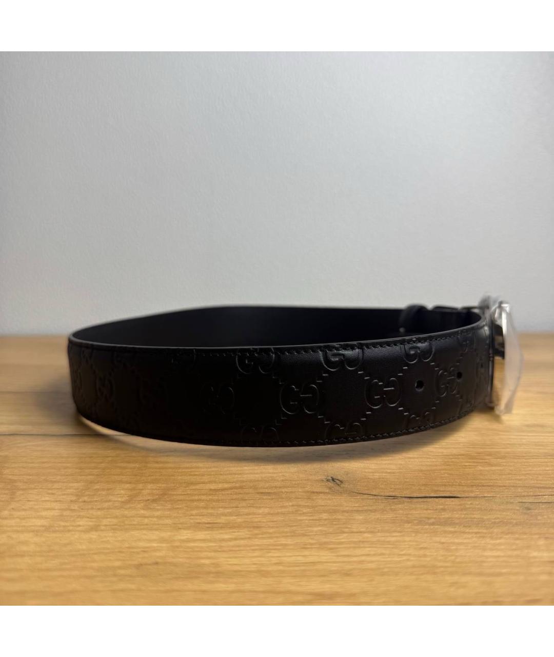 GUCCI Черный кожаный ремень, фото 6