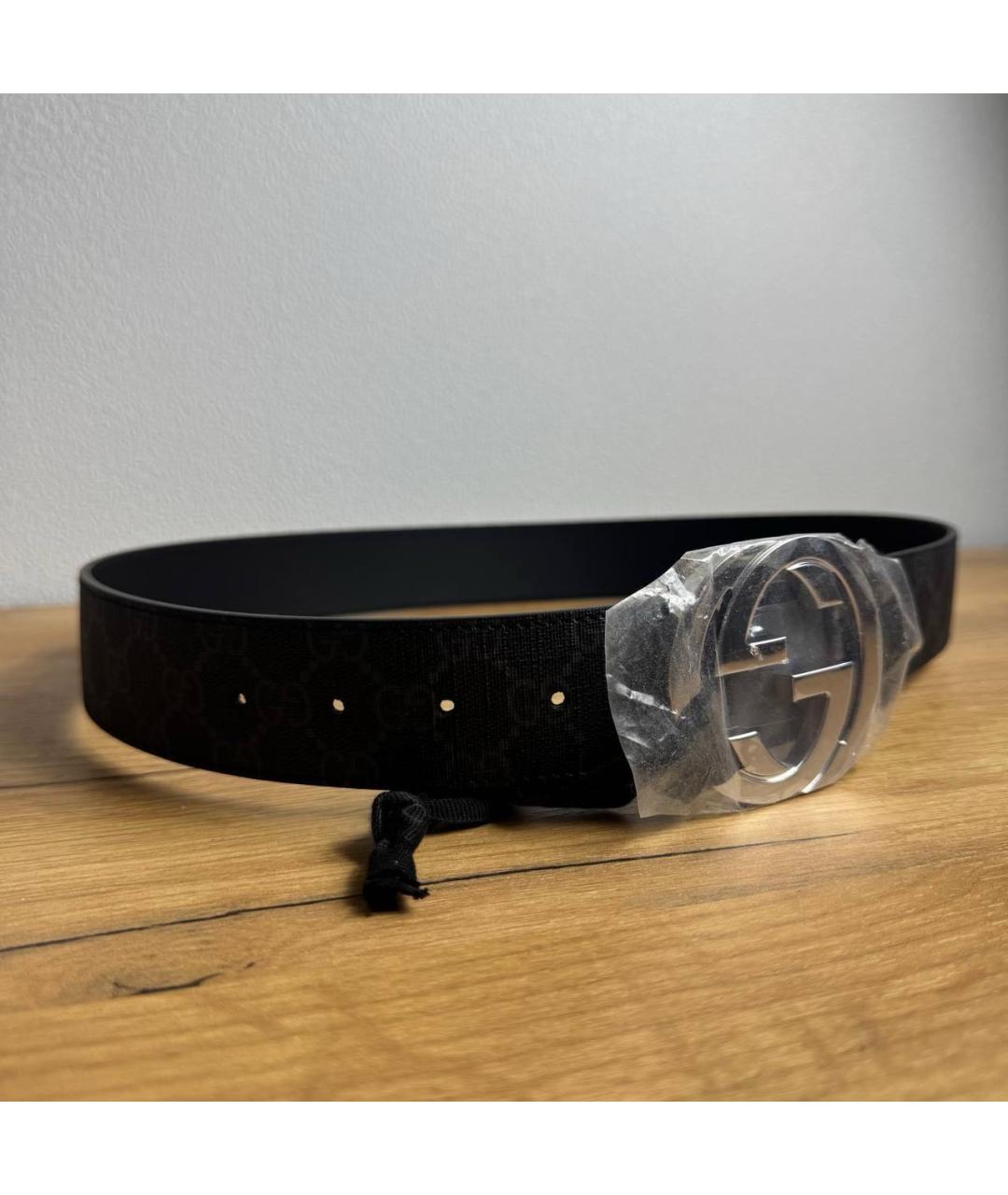 GUCCI Черный ремень, фото 5
