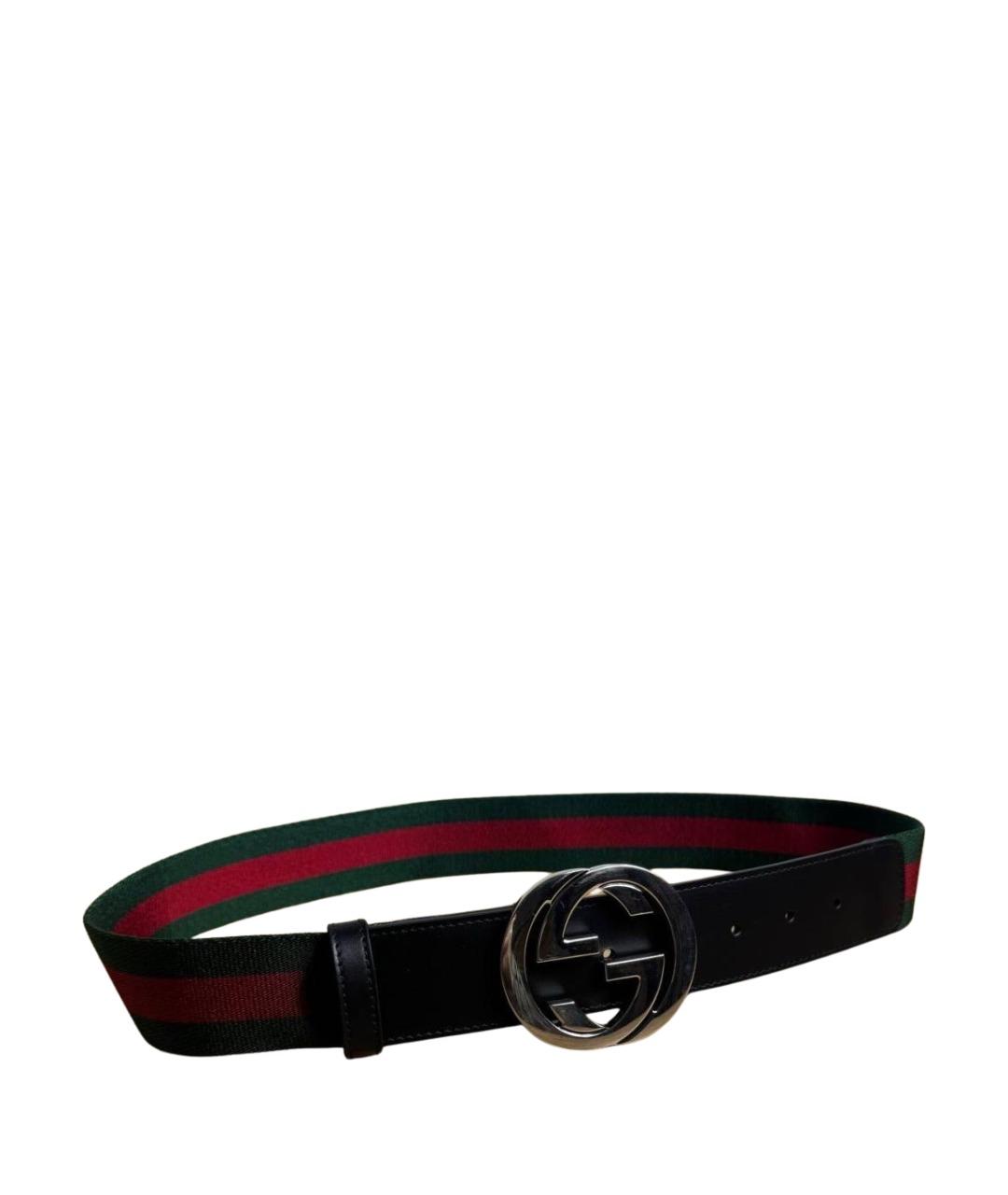 GUCCI Черный ремень, фото 1