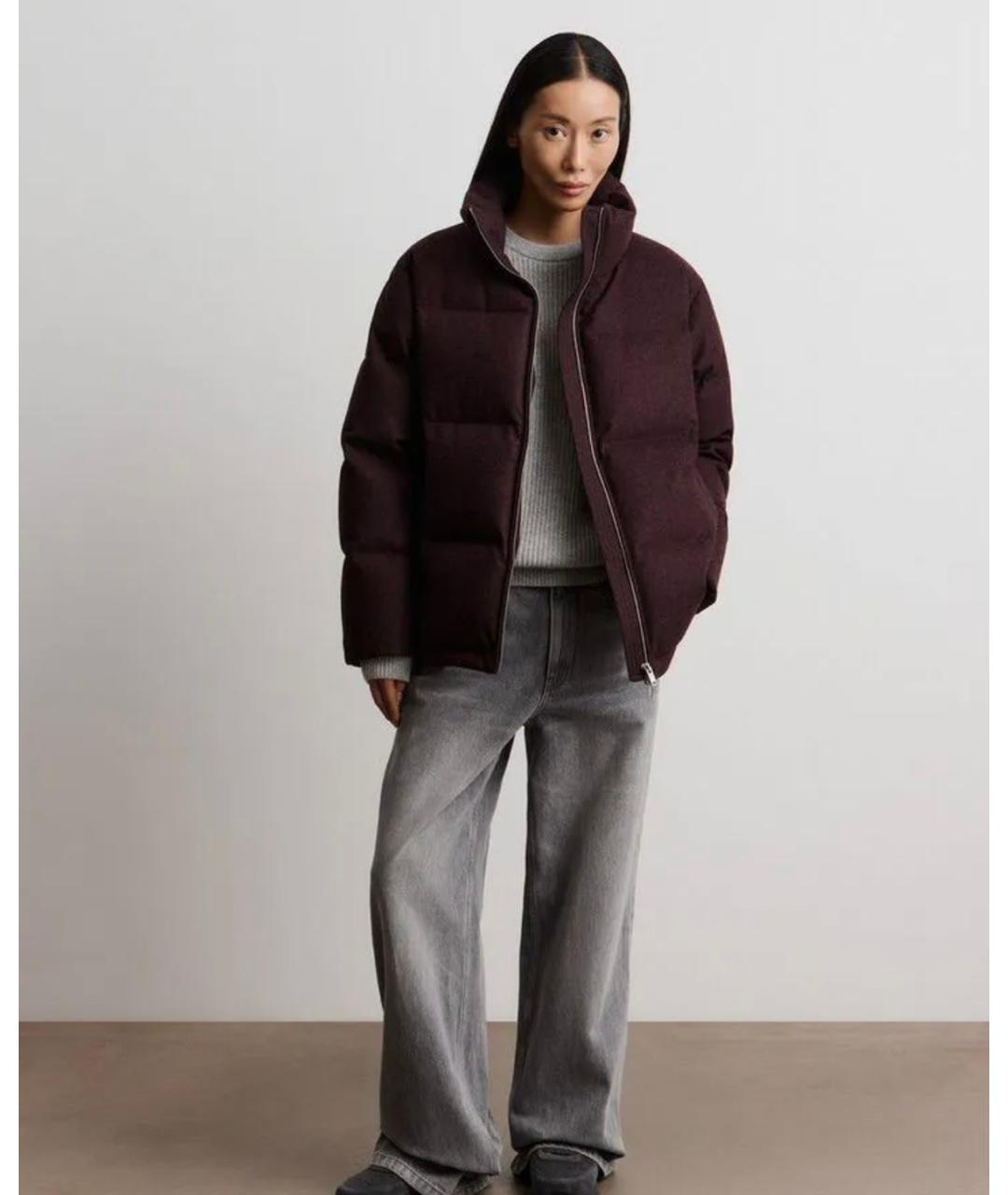 12 STOREEZ Бордовый шерстяной пуховик, фото 9