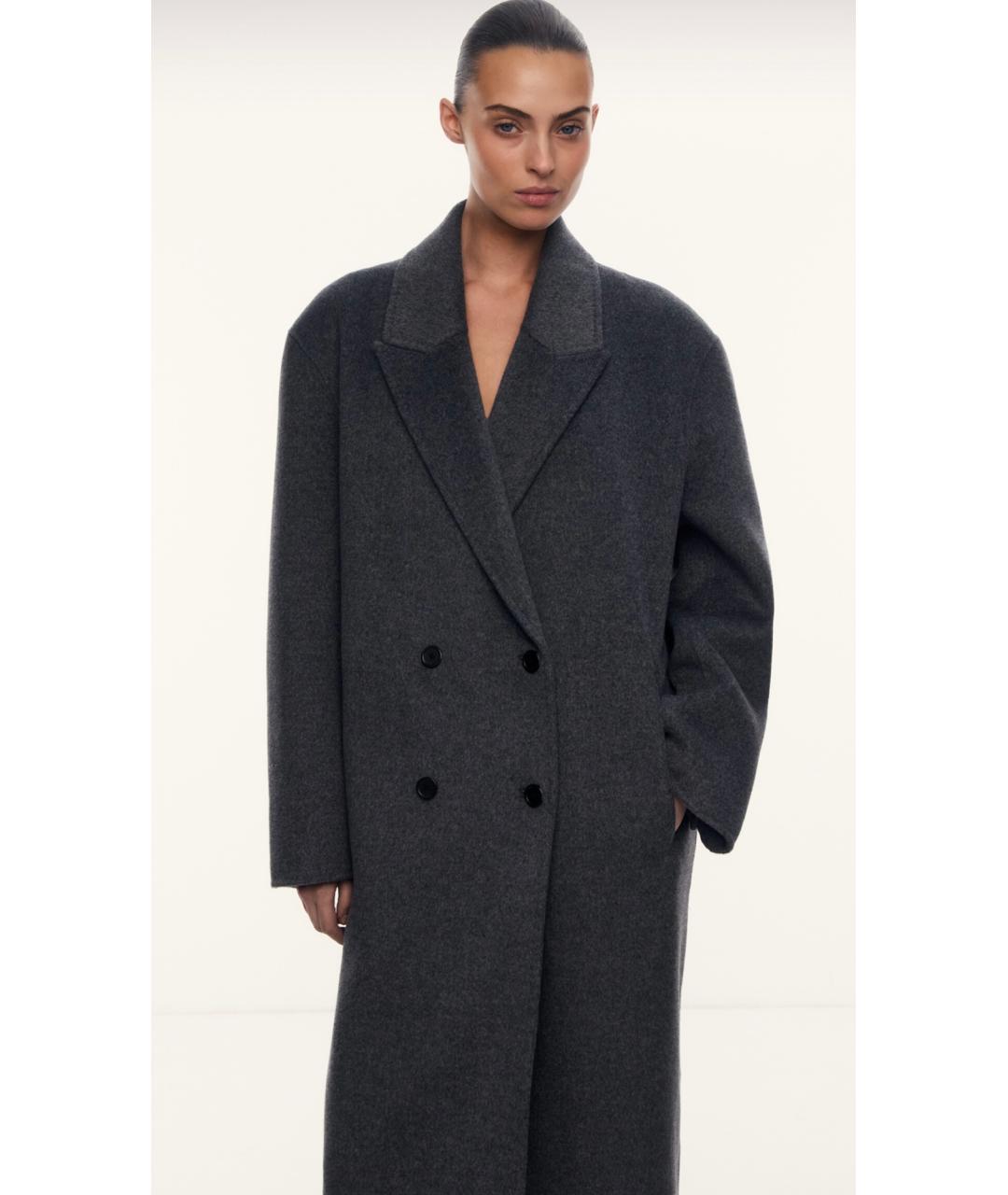 12 STOREEZ Серое шерстяное пальто, фото 2
