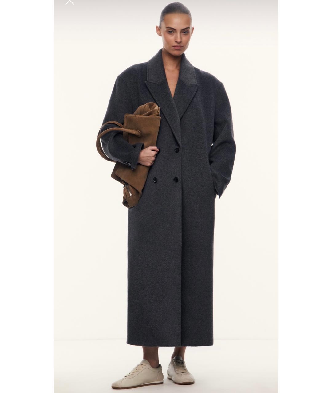 12 STOREEZ Серое шерстяное пальто, фото 5