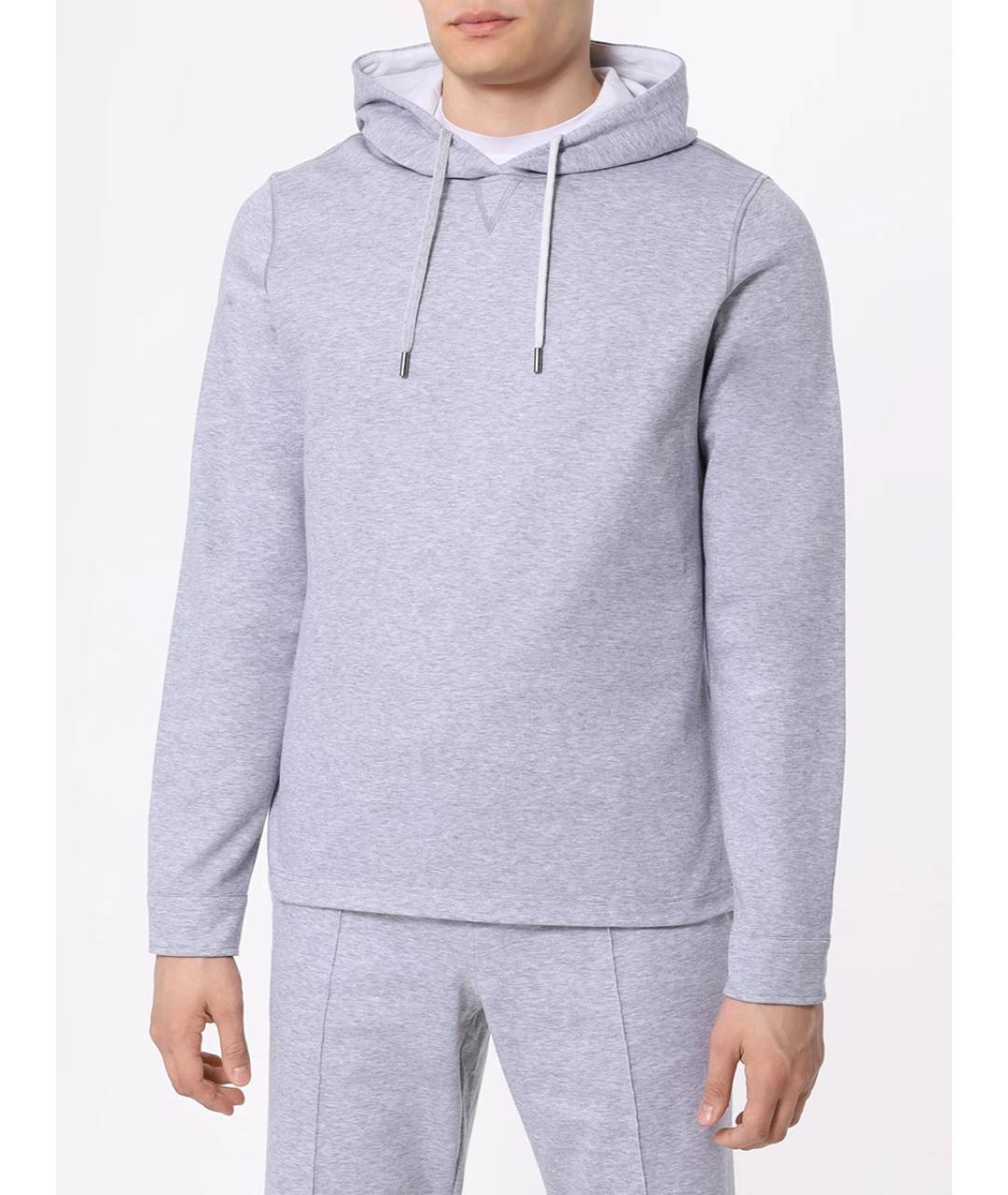 CAPOBIANCO Серый повседневный костюм, фото 4