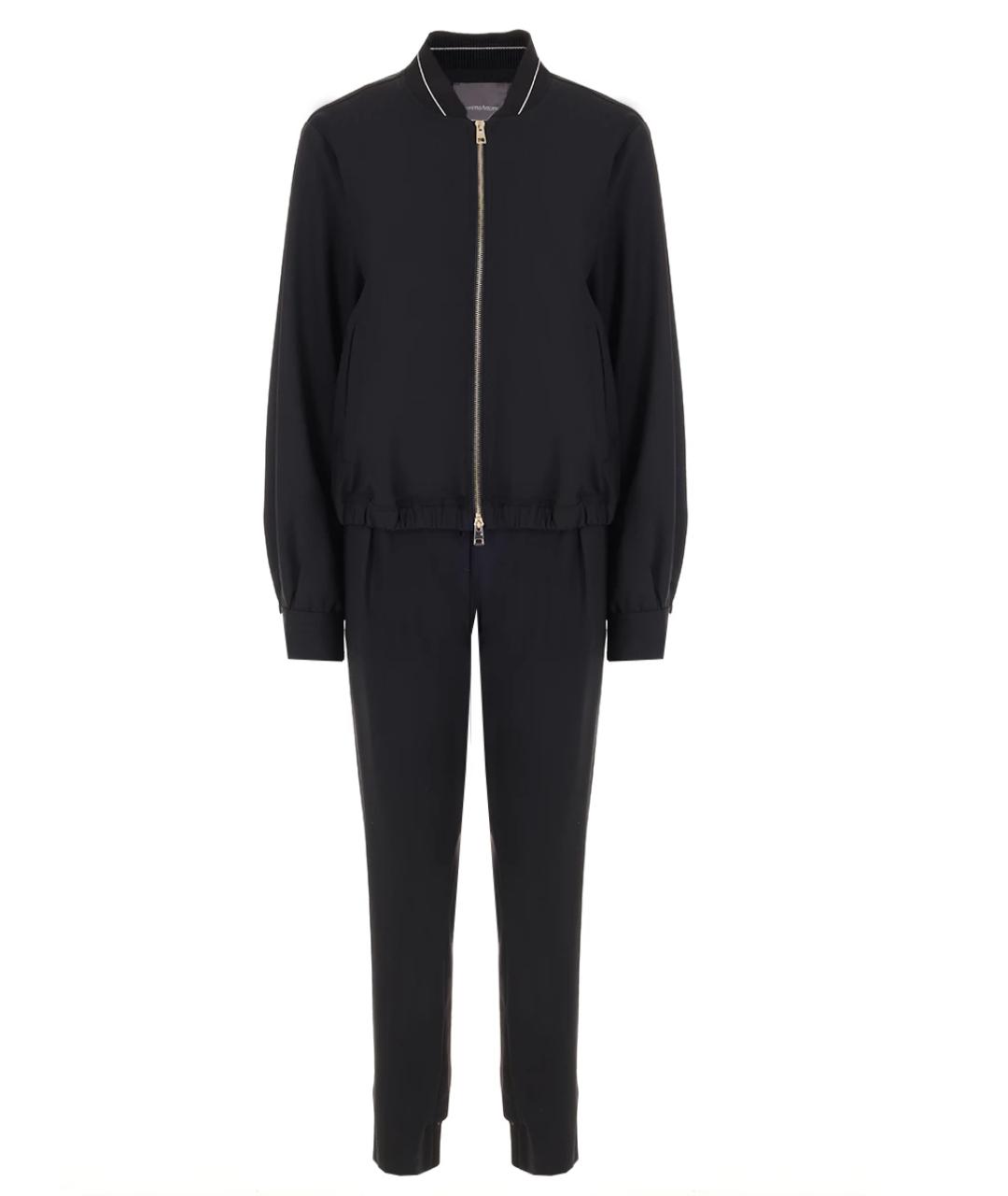 LORENA ANTONIAZZI Черный шерстяной костюм с брюками, фото 1