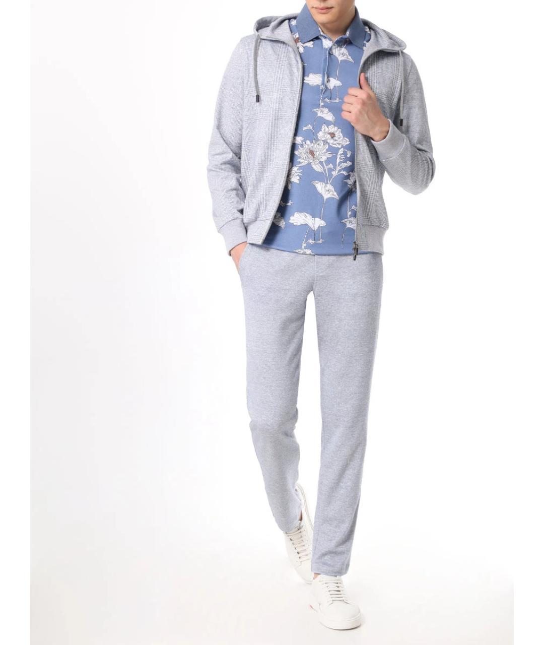 CAPOBIANCO Серый повседневный костюм, фото 2