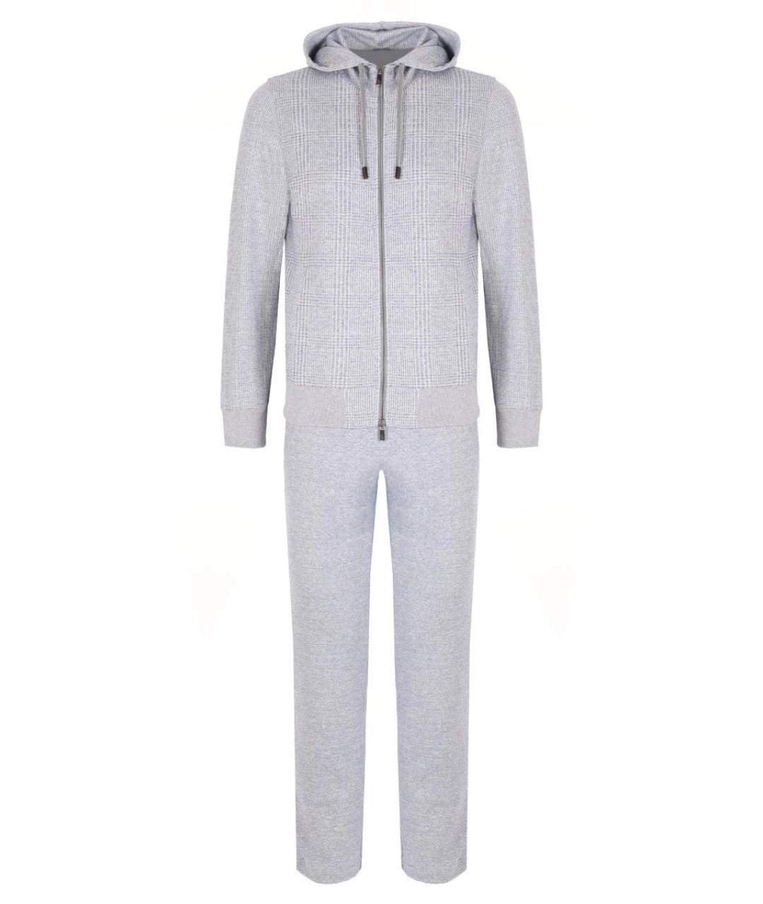 CAPOBIANCO Серый повседневный костюм, фото 1