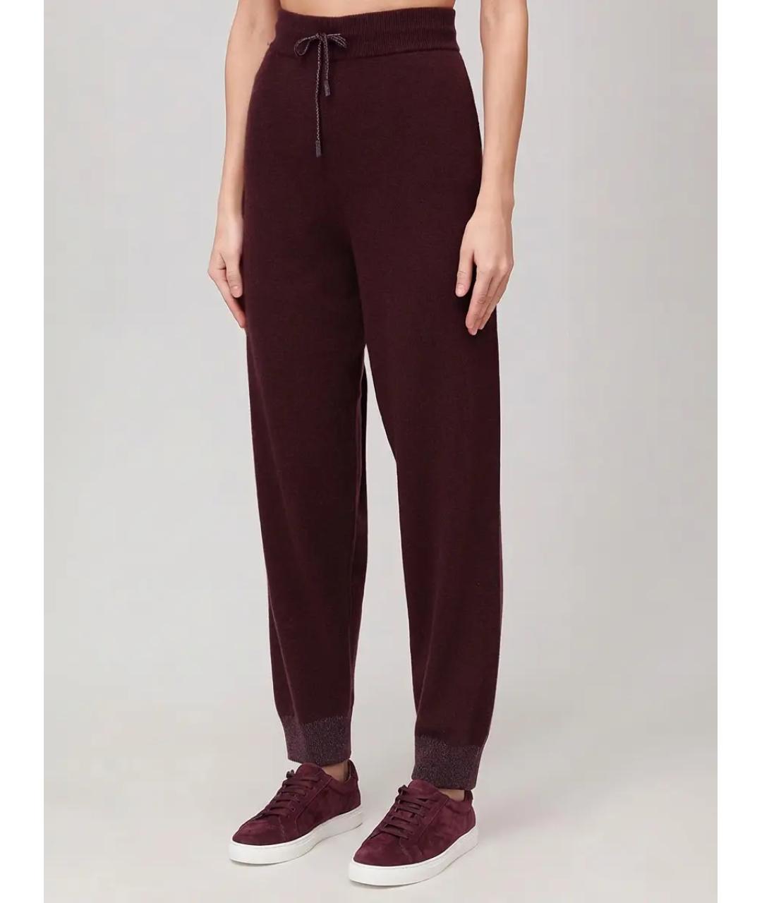 PANICALE Бордовый кашемировый костюм с брюками, фото 7