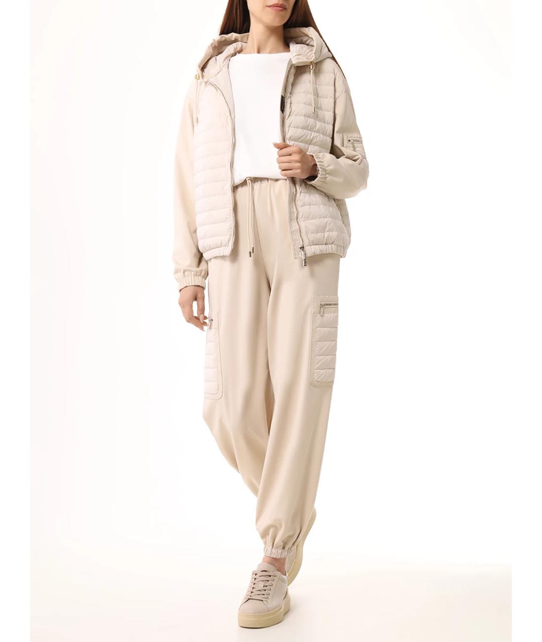 MOORER Бежевый хлопковый костюм с брюками, фото 2