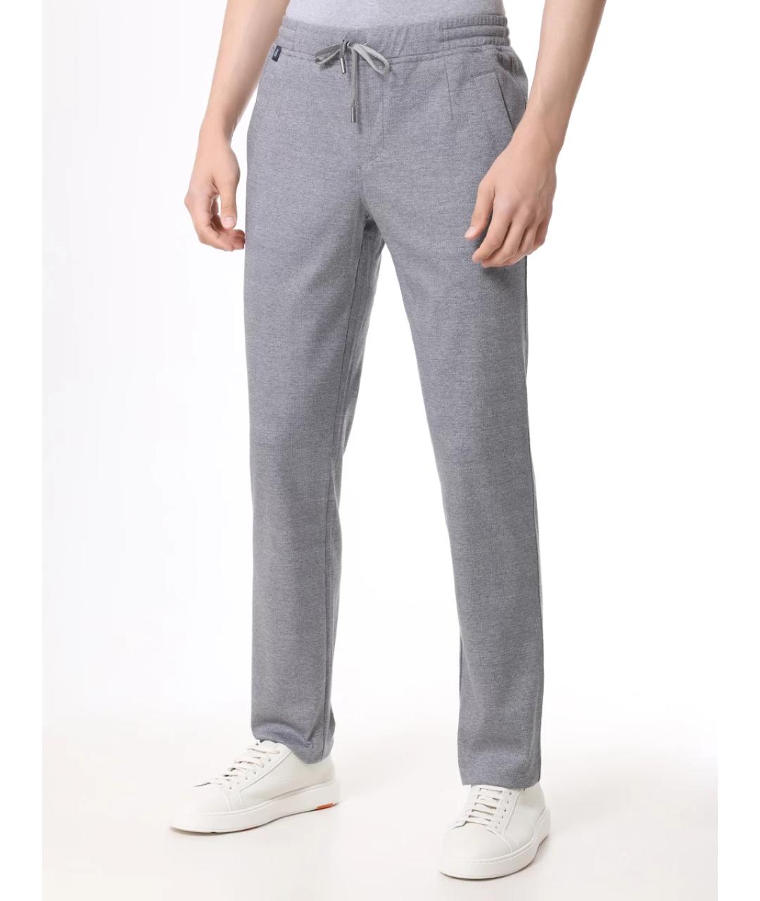 CAPOBIANCO Серый повседневный костюм, фото 7