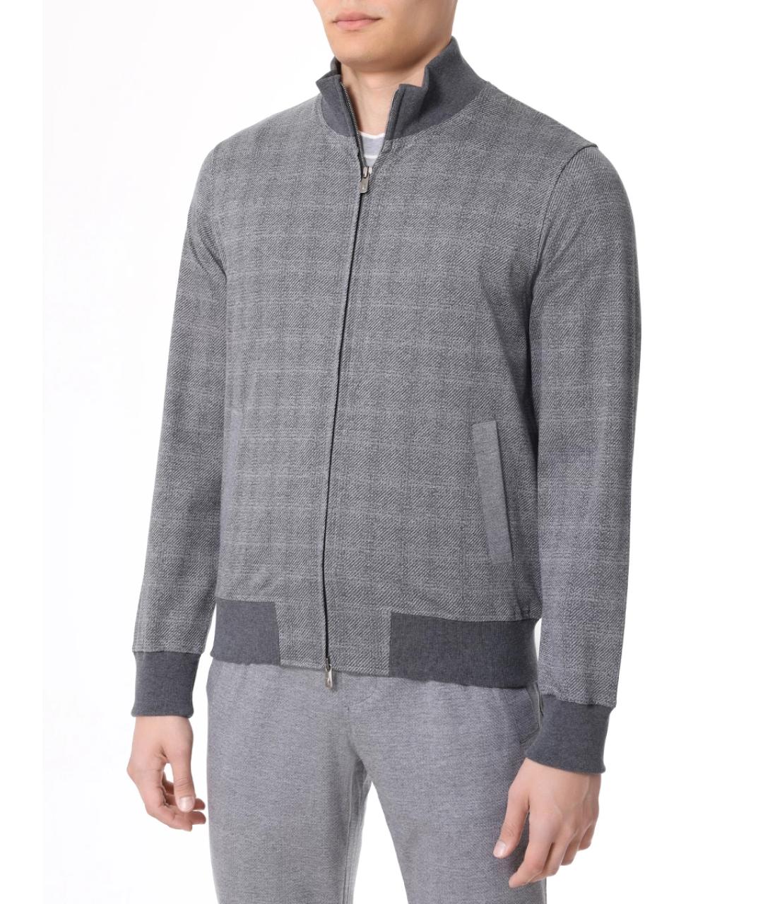 CAPOBIANCO Серый повседневный костюм, фото 4