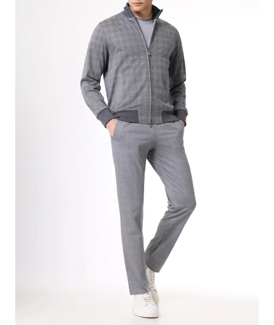 CAPOBIANCO Серый повседневный костюм, фото 2