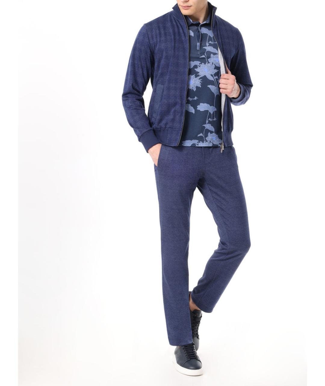 CAPOBIANCO Синий повседневный костюм, фото 2