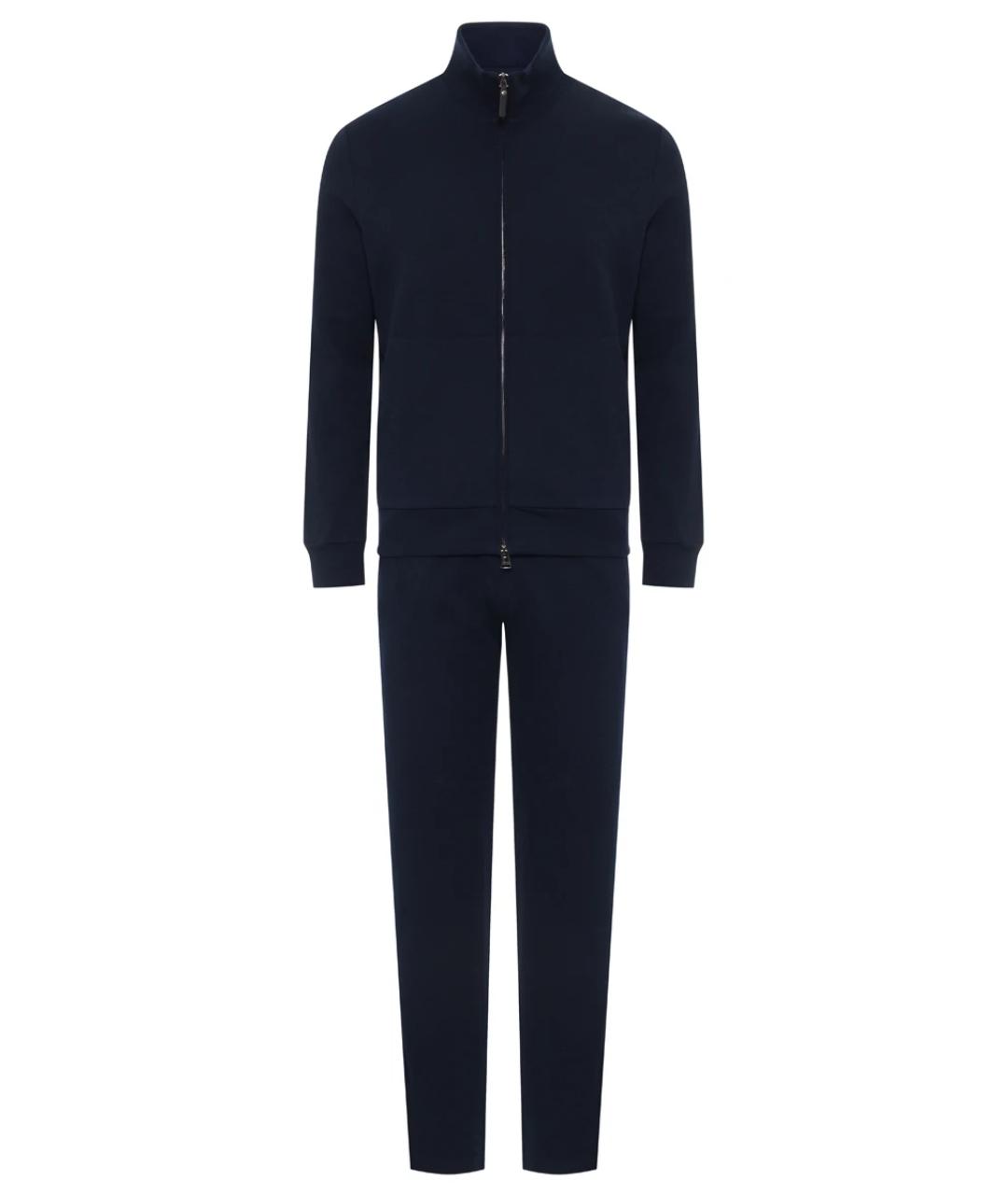 CANALI Синий повседневный костюм, фото 1