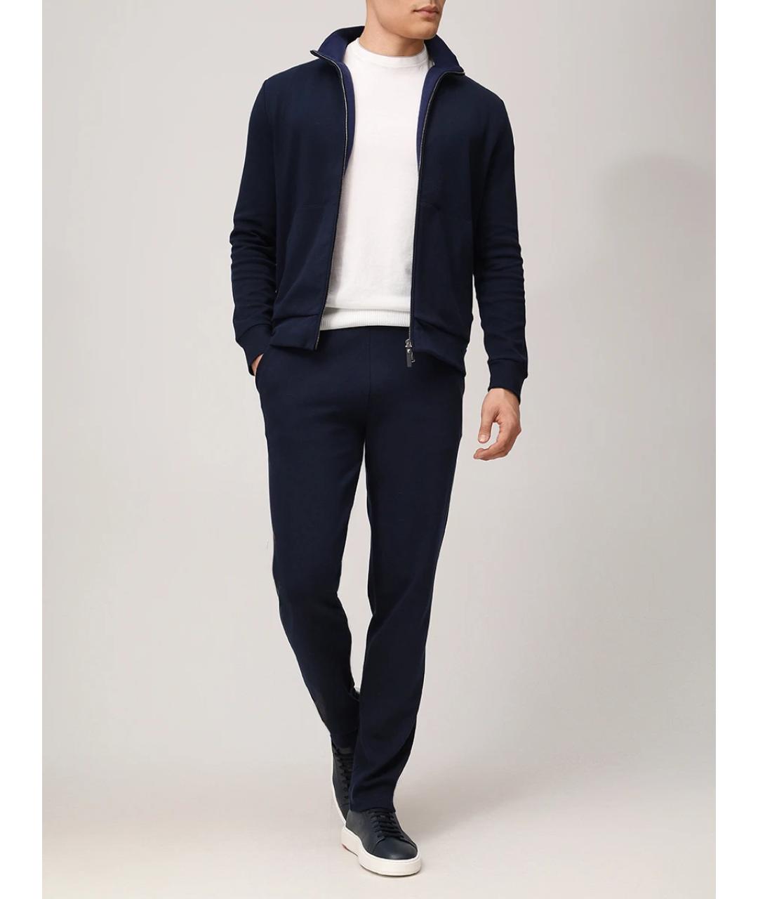 CANALI Синий повседневный костюм, фото 2