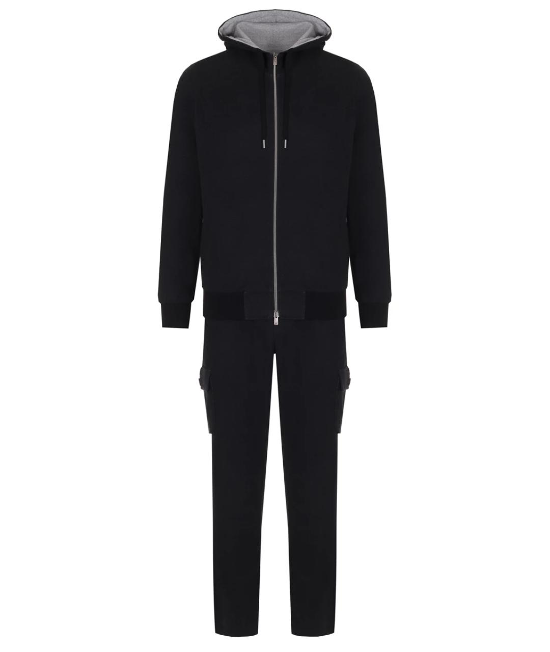 CAPOBIANCO Черный повседневный костюм, фото 1