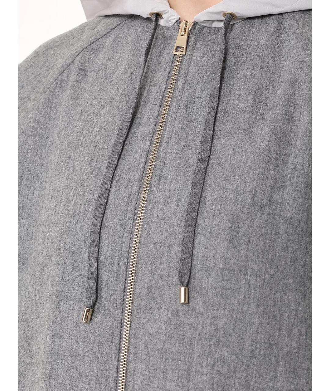 LORENA ANTONIAZZI Серый шерстяной костюм с брюками, фото 5