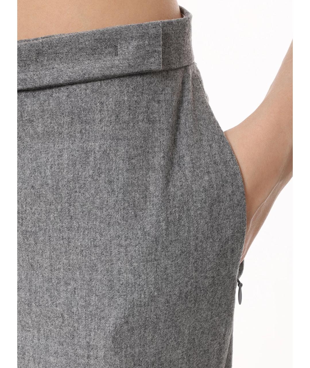 LORENA ANTONIAZZI Серый шерстяной костюм с брюками, фото 8