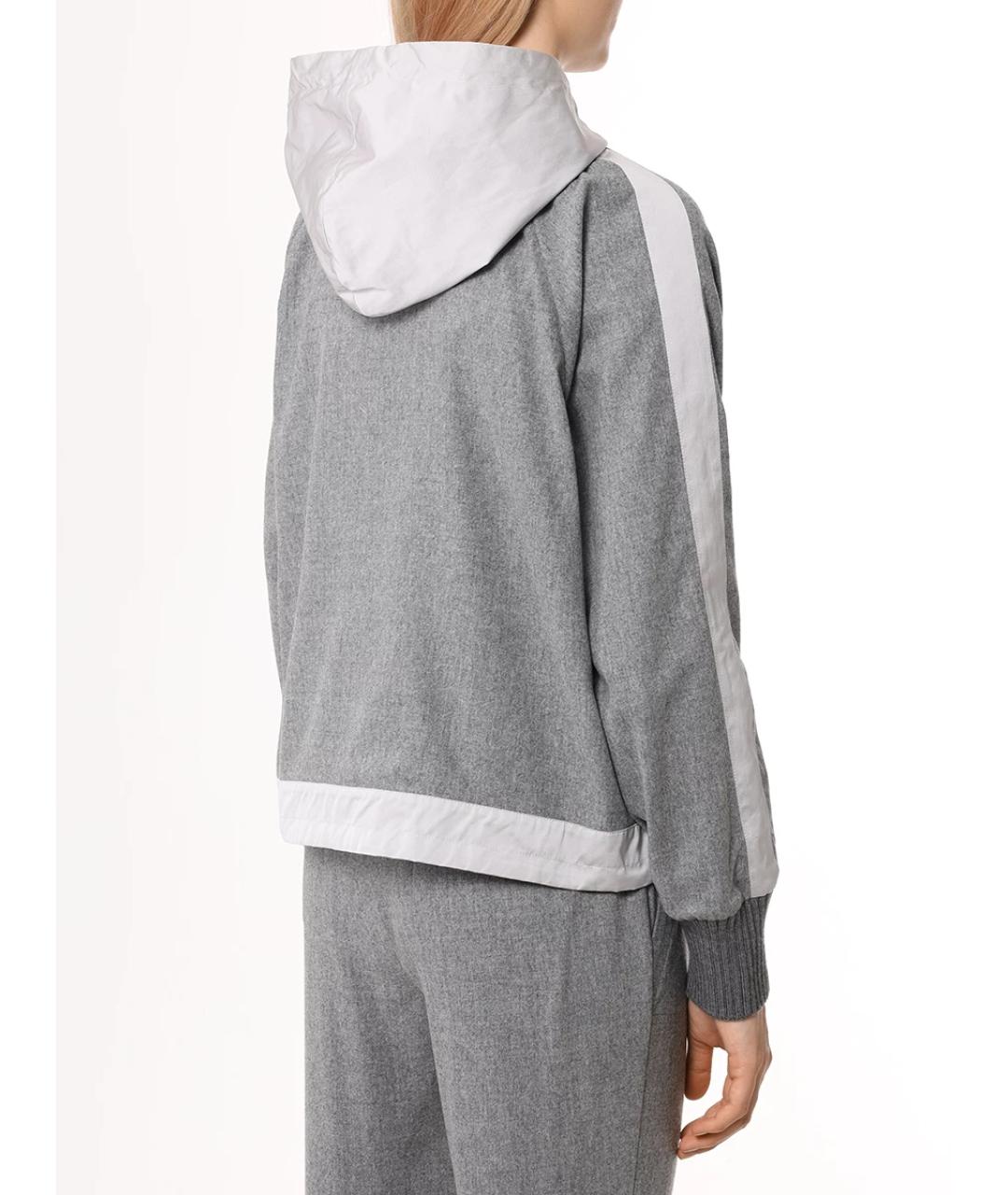 LORENA ANTONIAZZI Серый шерстяной костюм с брюками, фото 3