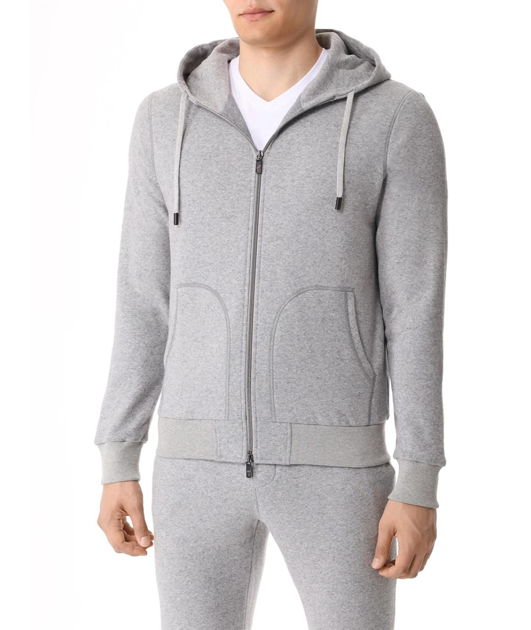 CAPOBIANCO Серый повседневный костюм, фото 4