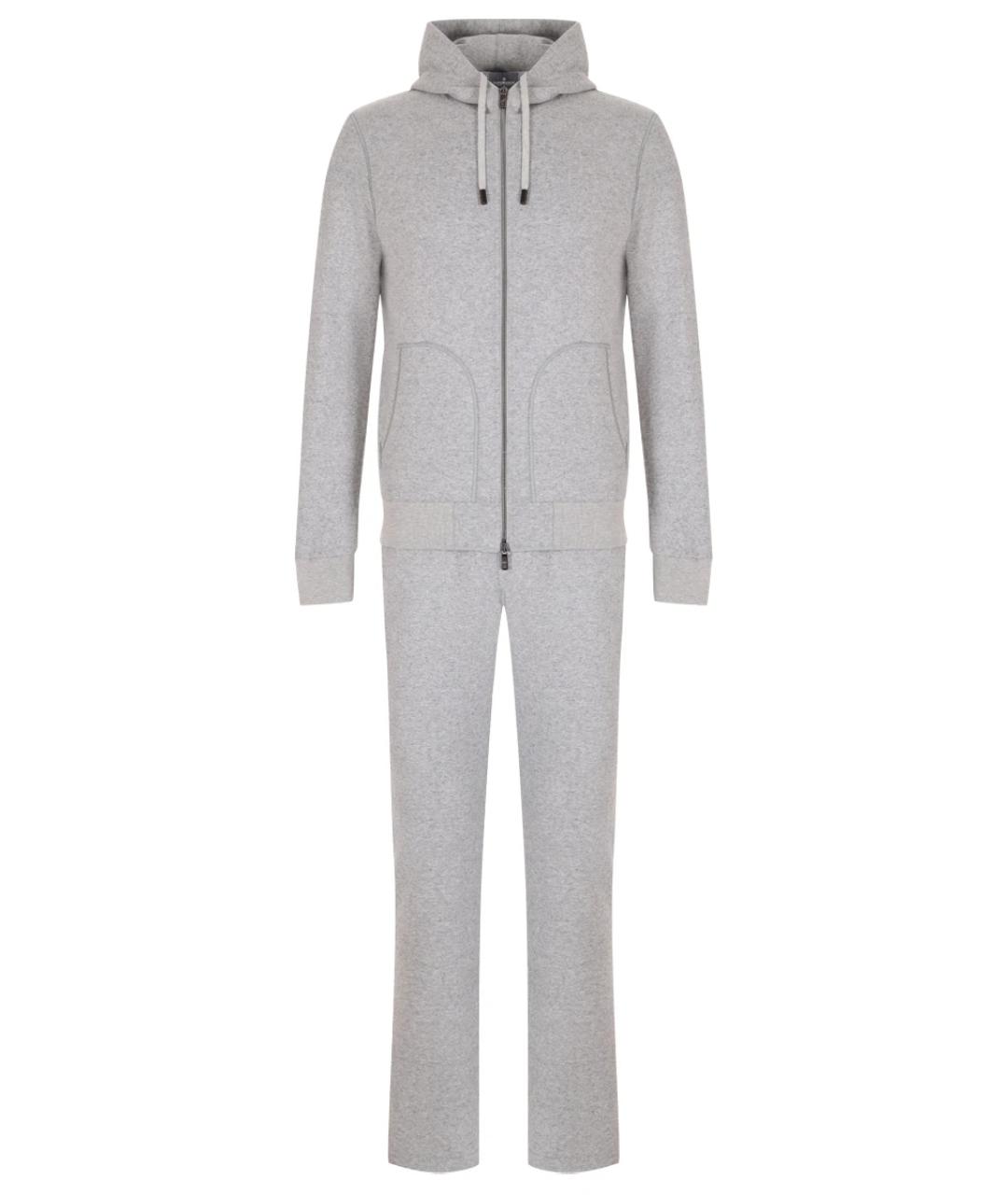 CAPOBIANCO Серый повседневный костюм, фото 1