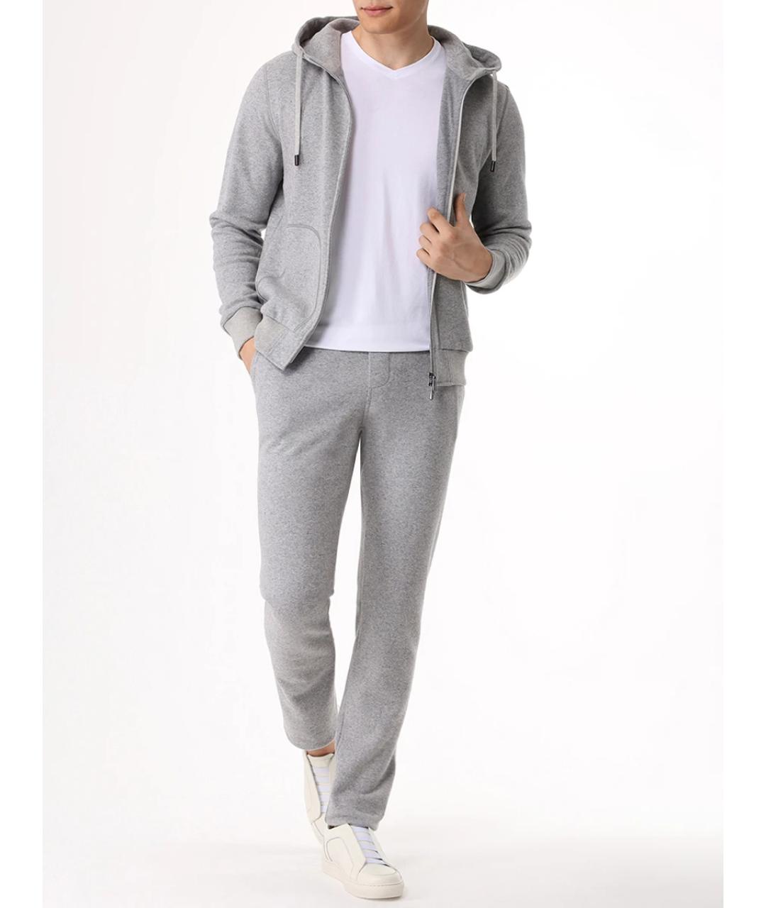 CAPOBIANCO Серый повседневный костюм, фото 2