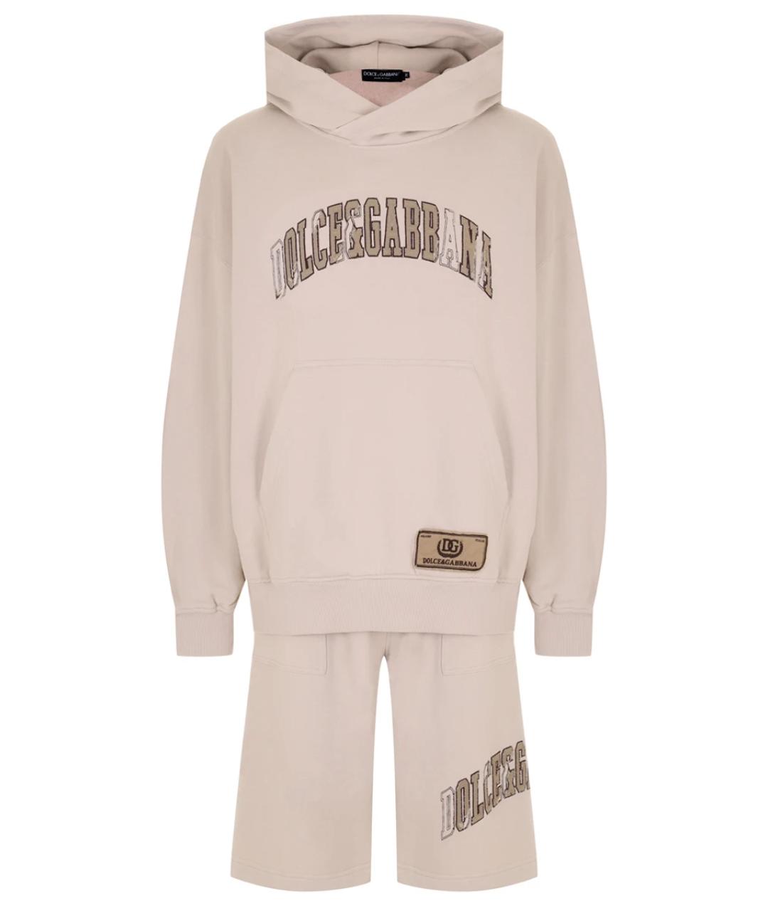 DOLCE&GABBANA Бежевый повседневный костюм, фото 1