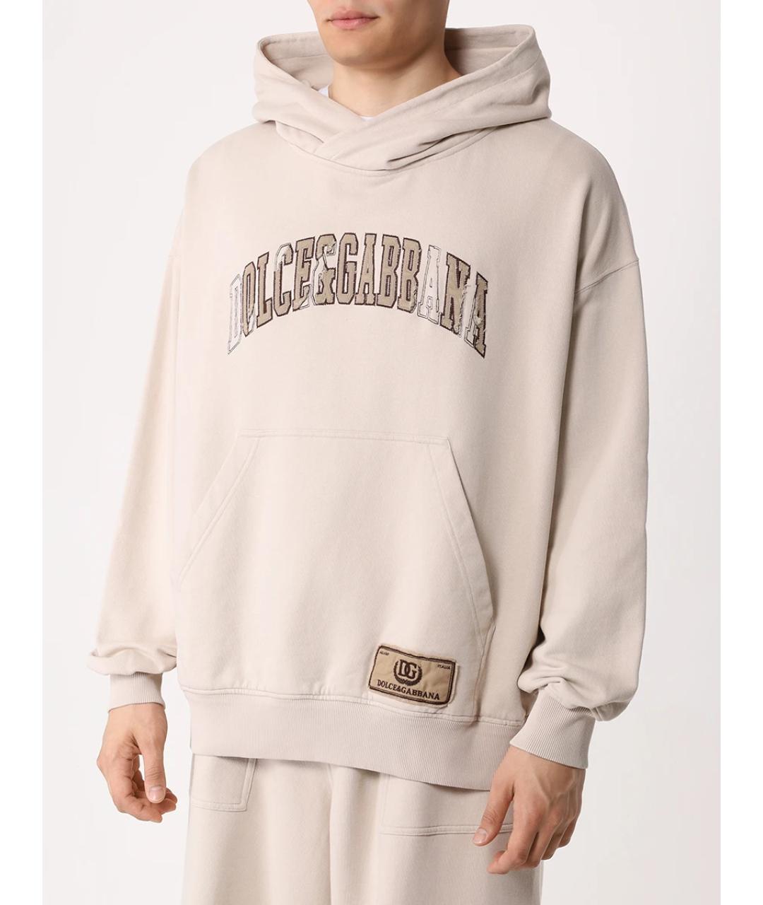 DOLCE&GABBANA Бежевый повседневный костюм, фото 4