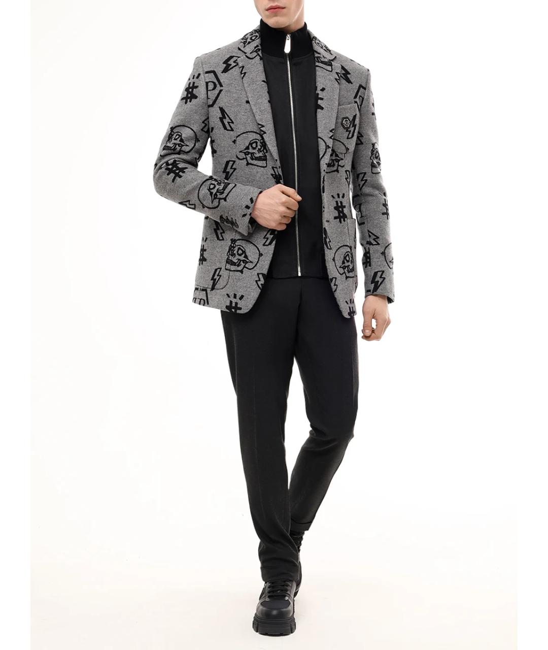 PHILIPP PLEIN Черный повседневный костюм, фото 2