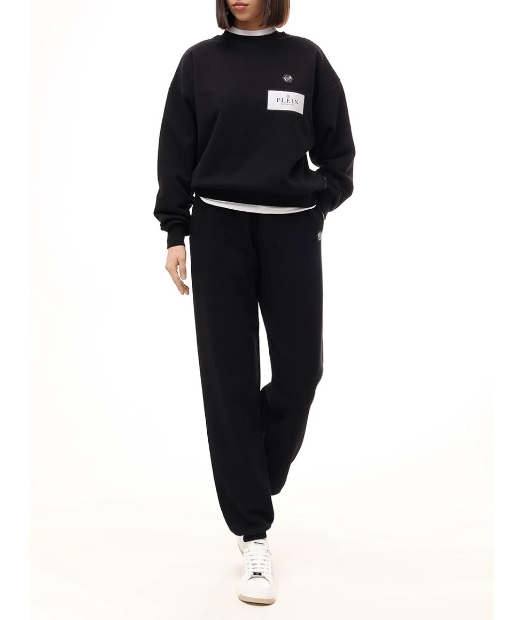 PHILIPP PLEIN Черный хлопковый костюм с брюками, фото 2