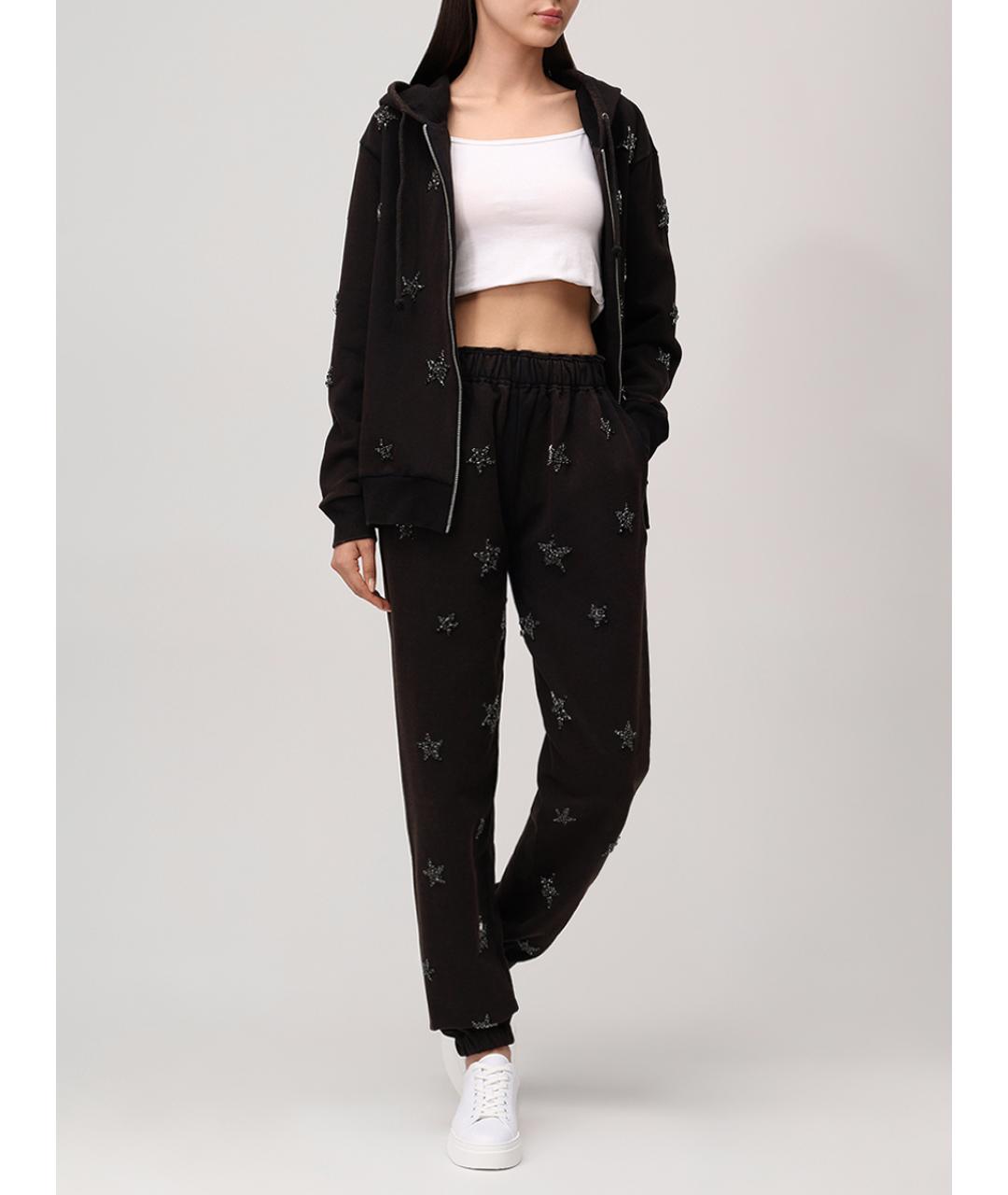 PHILIPP PLEIN Черный хлопковый костюм с брюками, фото 2