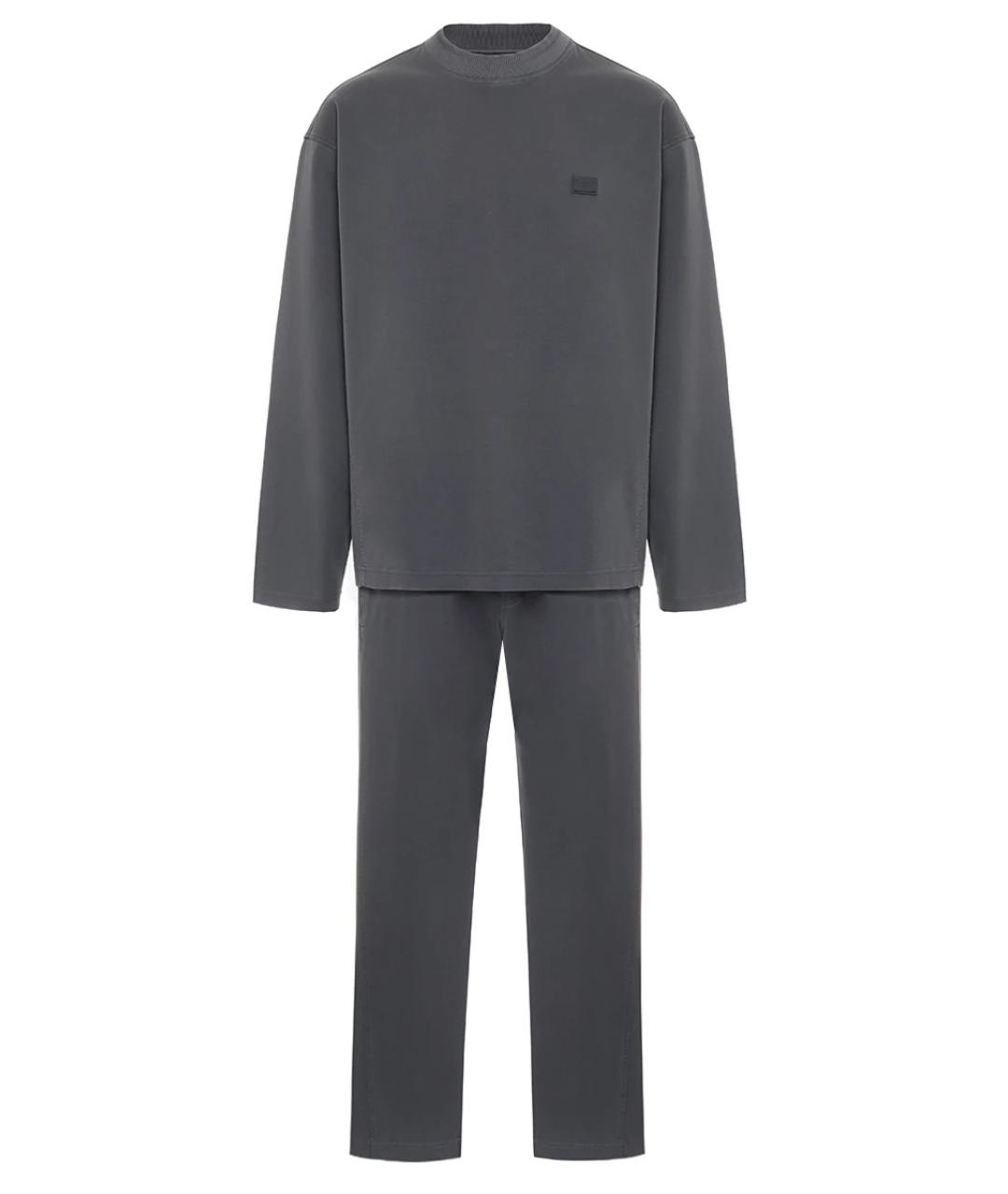 DOLCE&GABBANA Серый повседневный костюм, фото 1