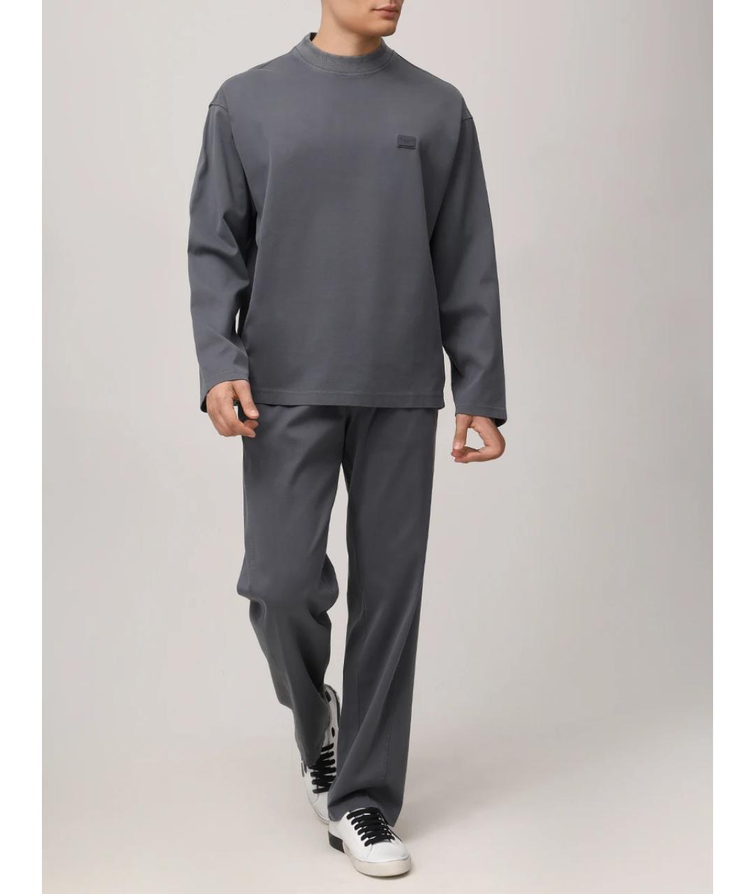 DOLCE&GABBANA Серый повседневный костюм, фото 2