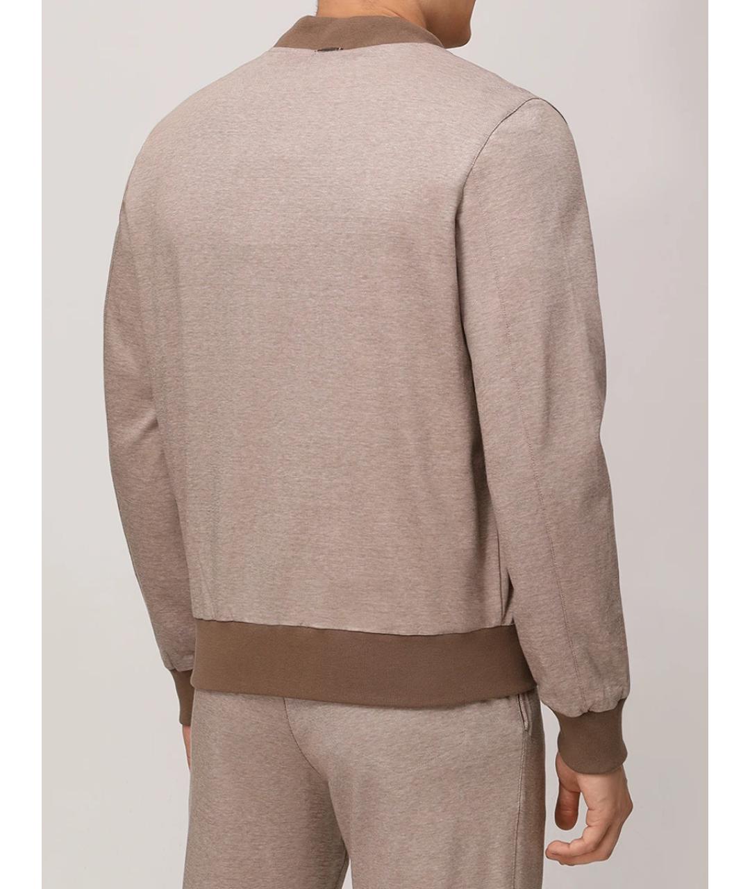 CAPOBIANCO Коричневый повседневный костюм, фото 3