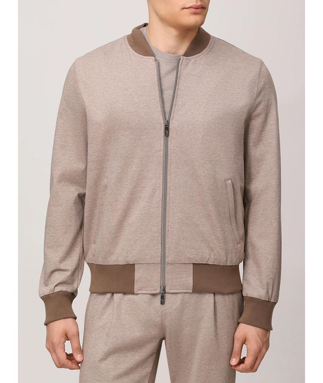 CAPOBIANCO Коричневый повседневный костюм, фото 4