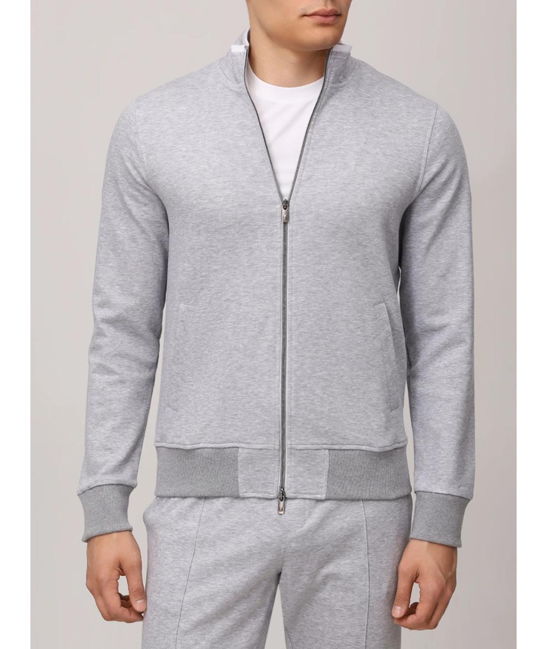 CAPOBIANCO Серый повседневный костюм, фото 4