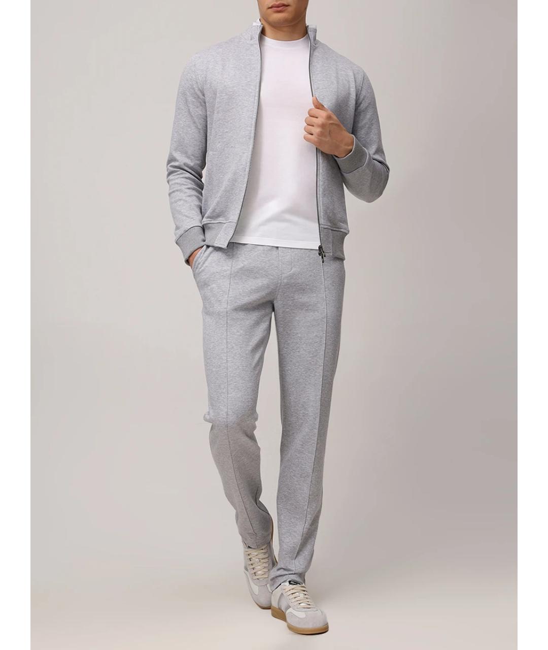 CAPOBIANCO Серый повседневный костюм, фото 2