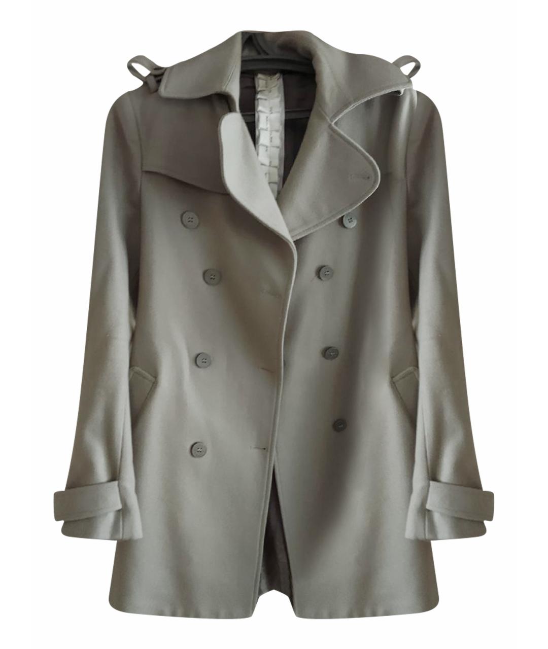 PATRIZIA PEPE Серое шерстяное пальто, фото 1