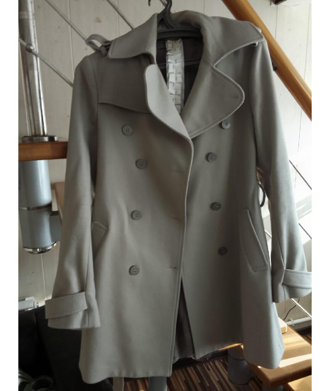 PATRIZIA PEPE Серое шерстяное пальто, фото 5