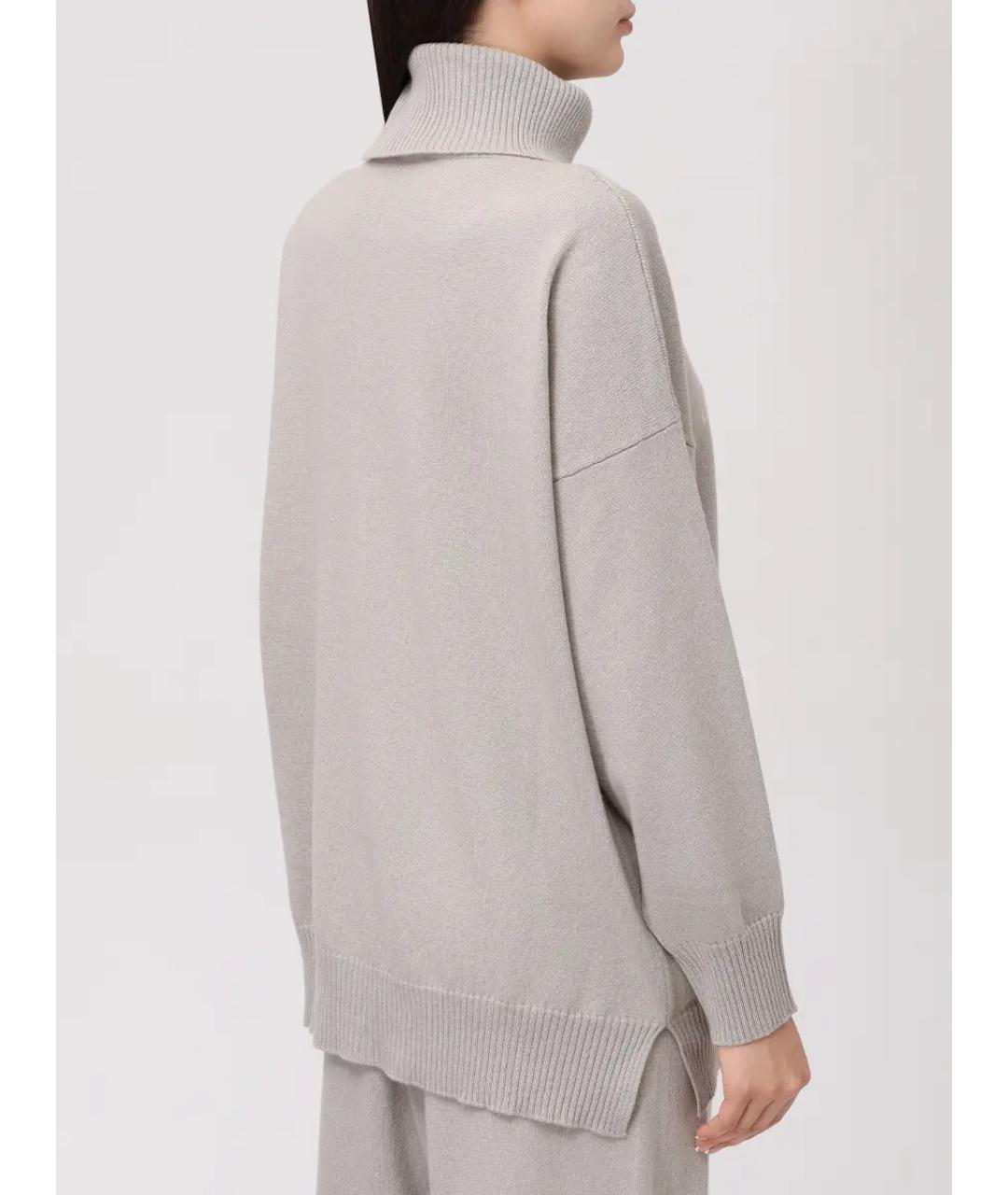 PANICALE Бежевый шерстяной костюм с брюками, фото 3