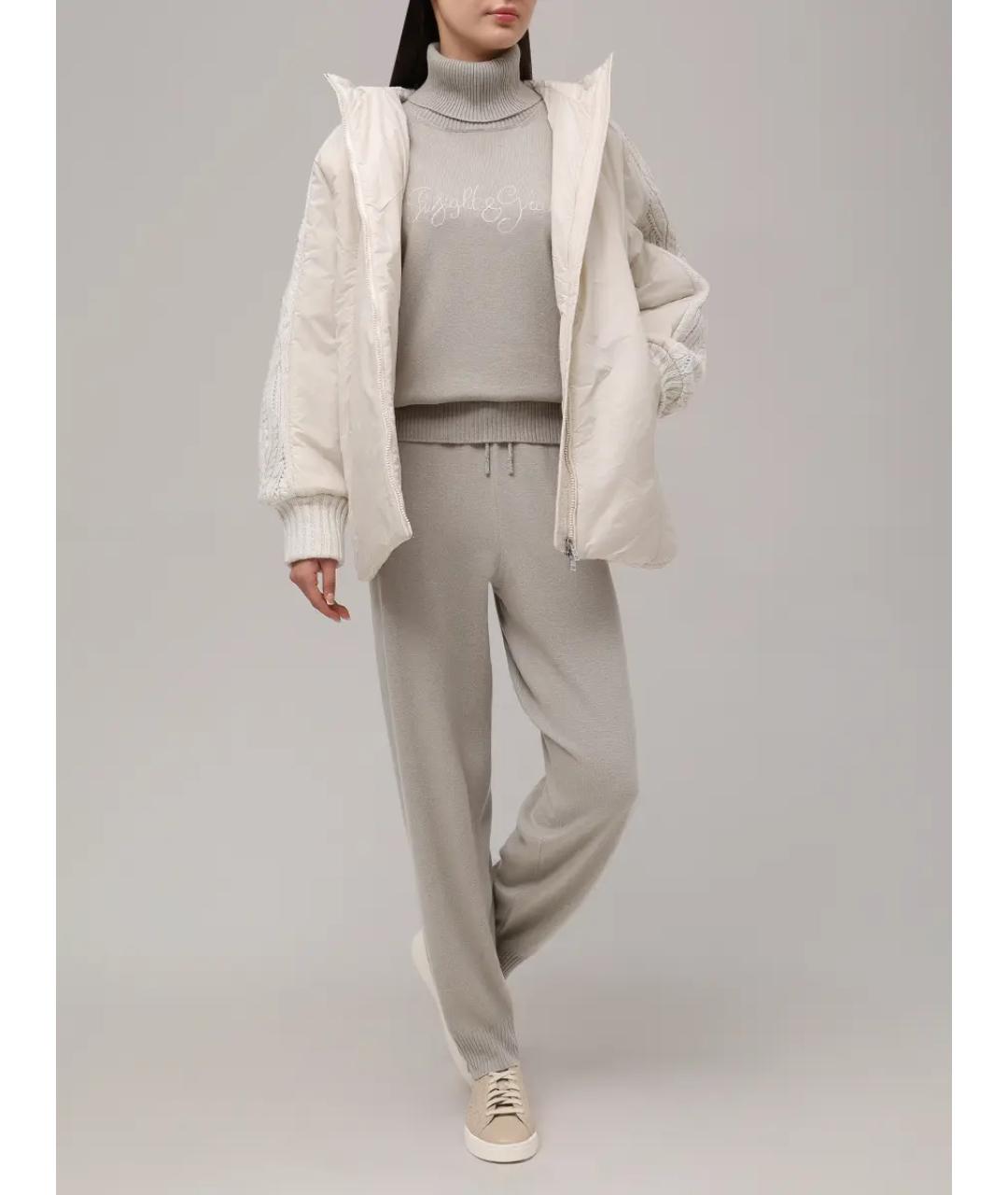 PANICALE Бежевый шерстяной костюм с брюками, фото 2