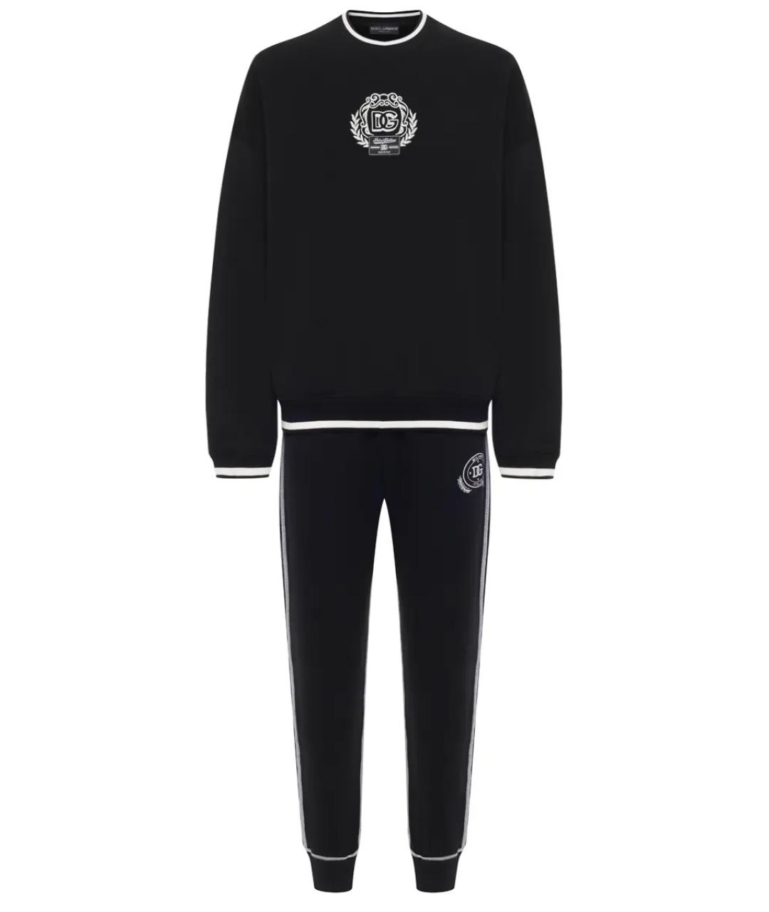 DOLCE&GABBANA Черный повседневный костюм, фото 1