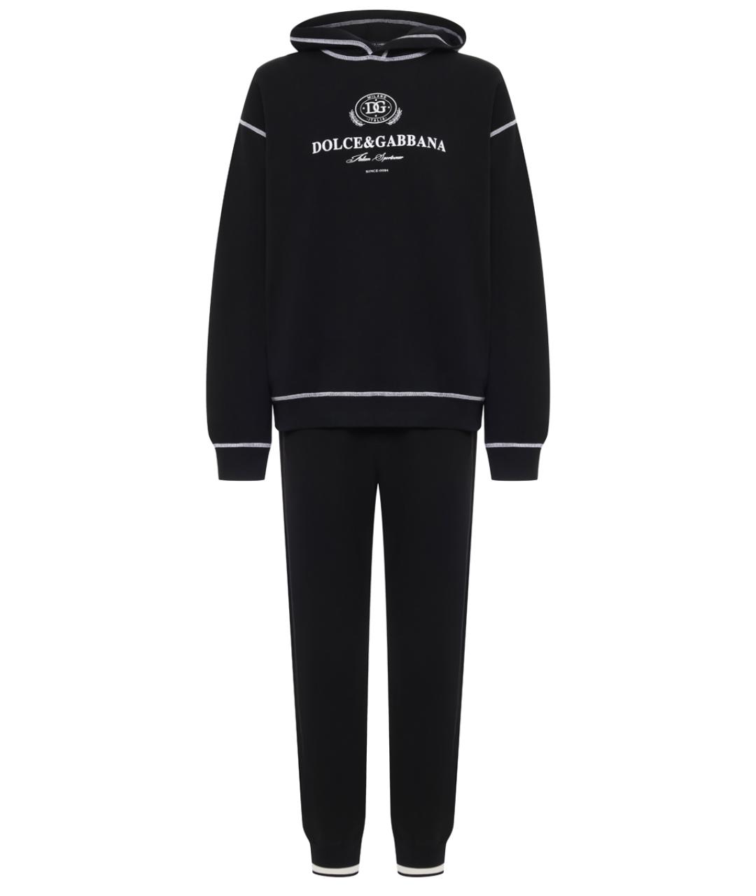 DOLCE&GABBANA Черный повседневный костюм, фото 1