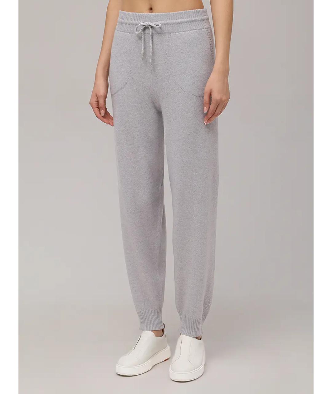 PANICALE Серый шерстяной костюм с брюками, фото 8