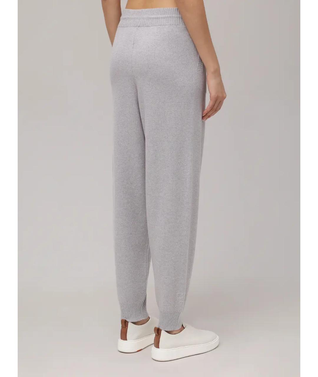 PANICALE Серый шерстяной костюм с брюками, фото 7