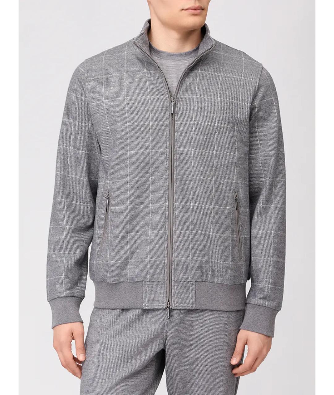 CAPOBIANCO Серый повседневный костюм, фото 4