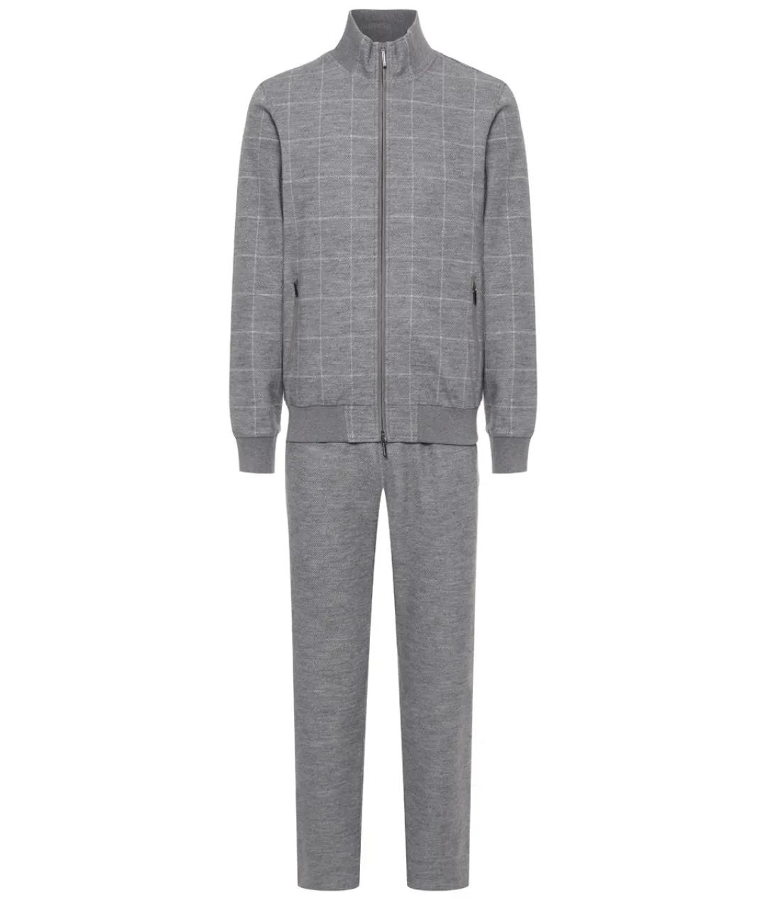 CAPOBIANCO Серый повседневный костюм, фото 1